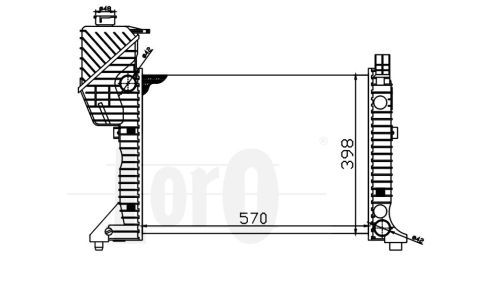 LORO Radiators, Motora dzesēšanas sistēma 054-017-0005