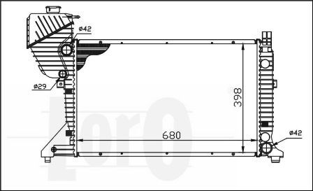 LORO Radiators, Motora dzesēšanas sistēma 054-017-0007