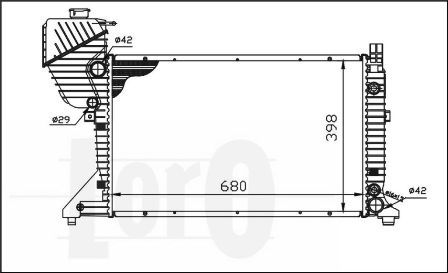 LORO Radiators, Motora dzesēšanas sistēma 054-017-0008