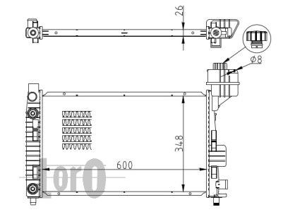 LORO Radiators, Motora dzesēšanas sistēma 054-017-0014-B