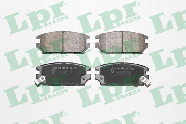 LPR Комплект тормозных колодок, дисковый тормоз 05P1016