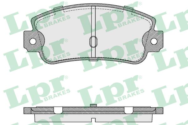 LPR Комплект тормозных колодок, дисковый тормоз 05P106