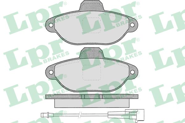 LPR Комплект тормозных колодок, дисковый тормоз 05P1262