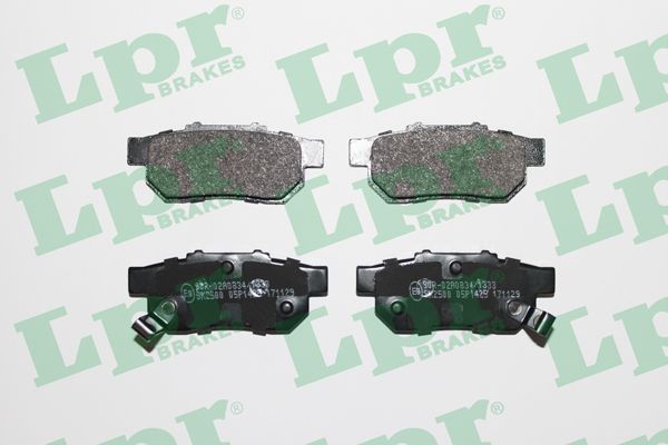 LPR Комплект тормозных колодок, дисковый тормоз 05P1425