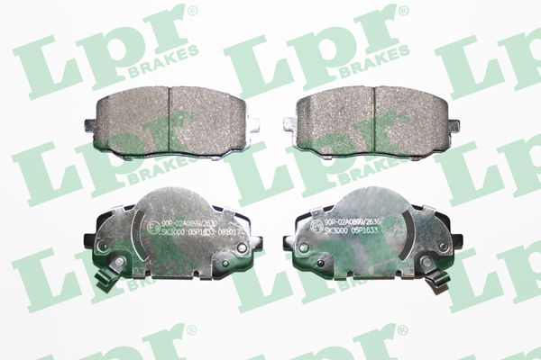 LPR Комплект тормозных колодок, дисковый тормоз 05P1633