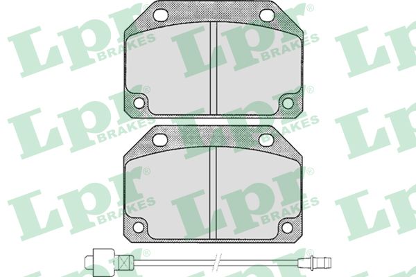 LPR Комплект тормозных колодок, дисковый тормоз 05P176