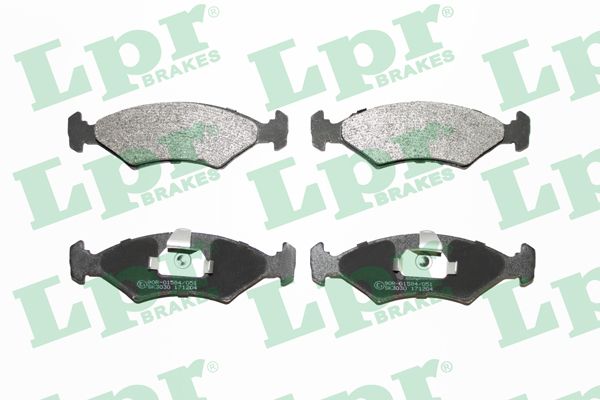 LPR Комплект тормозных колодок, дисковый тормоз 05P628
