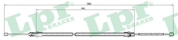 LPR Тросик, cтояночный тормоз C0370B