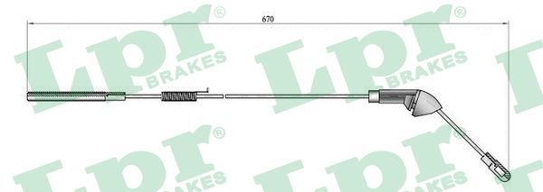 LPR Тросик, cтояночный тормоз C0581B