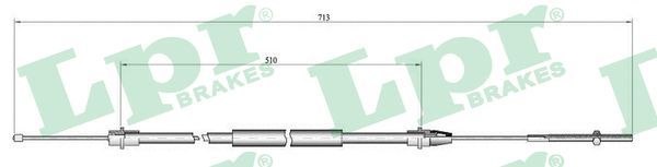 LPR Тросик, cтояночный тормоз C0638B