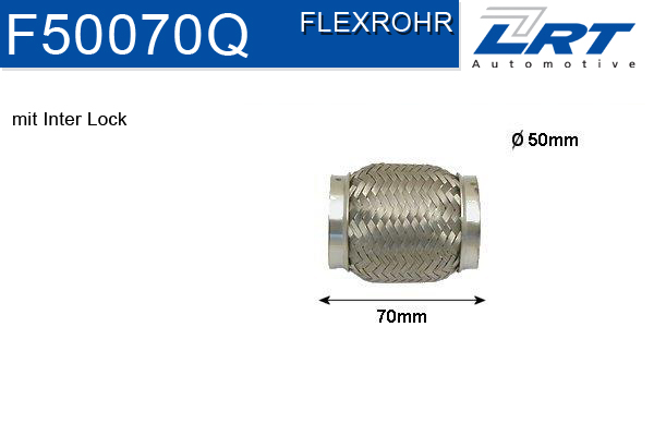 LRT Гофрированная труба, выхлопная система F50070Q