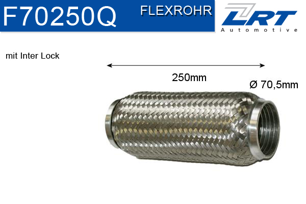 LRT Гофрированная труба, выхлопная система F70250Q