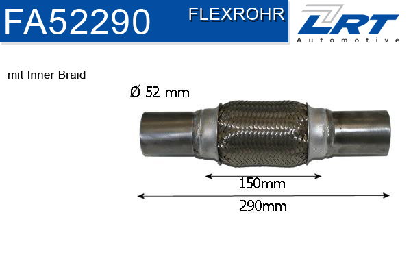 LRT Гофрированная труба, выхлопная система FA52290