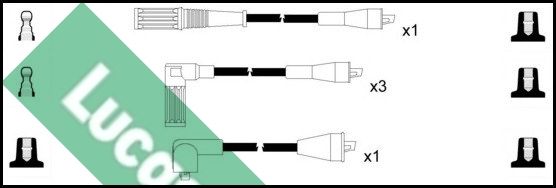 LUCAS Комплект проводов зажигания LUC4059