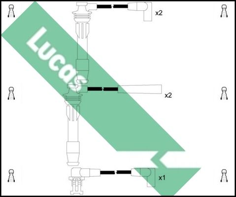 LUCAS Комплект проводов зажигания LUC4107