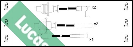 LUCAS Augstsprieguma vadu komplekts LUC4225