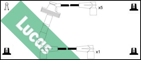 LUCAS Комплект проводов зажигания LUC4260