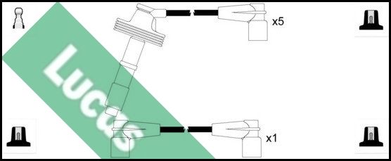 LUCAS Augstsprieguma vadu komplekts LUC4261