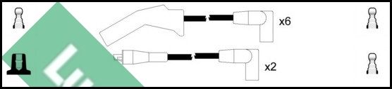 LUCAS Комплект проводов зажигания LUC4290