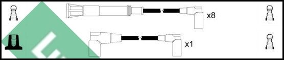 LUCAS Комплект проводов зажигания LUC4321
