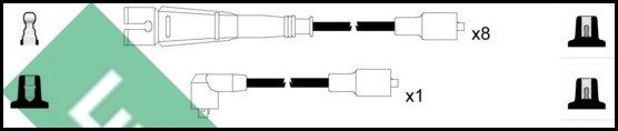 LUCAS Комплект проводов зажигания LUC4322