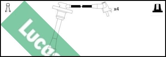 LUCAS Комплект проводов зажигания LUC4344