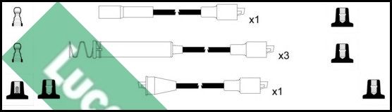 LUCAS Комплект проводов зажигания LUC4377