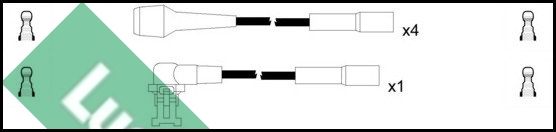 LUCAS Комплект проводов зажигания LUC4476