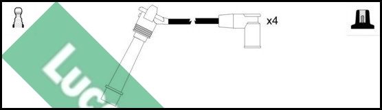 LUCAS Комплект проводов зажигания LUC4490