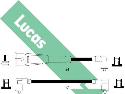 LUCAS Комплект проводов зажигания LUC5020