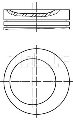 MAHLE Поршень 001 29 04