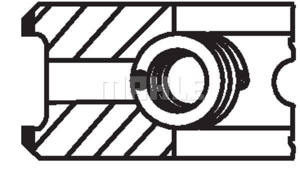 MAHLE Virzuļa gredzenu komplekts 002 49 V1