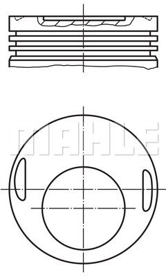 MAHLE Поршень 002 70 00