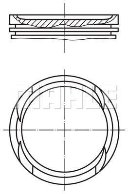 MAHLE Поршень 002 96 01