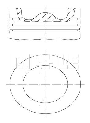 MAHLE Поршень 004 09 00