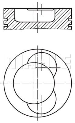 MAHLE Поршень 004 50 00