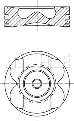 MAHLE Поршень 004 57 02