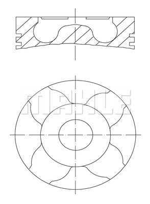 MAHLE Поршень 012 31 01