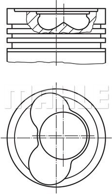 MAHLE Поршень 030 65 12