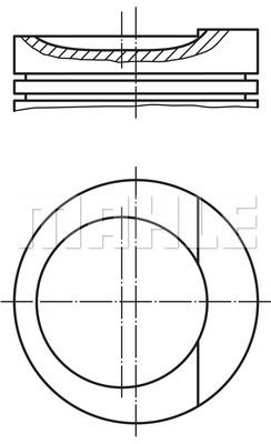 MAHLE Поршень 034 84 00