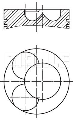 MAHLE Поршень 034 91 00