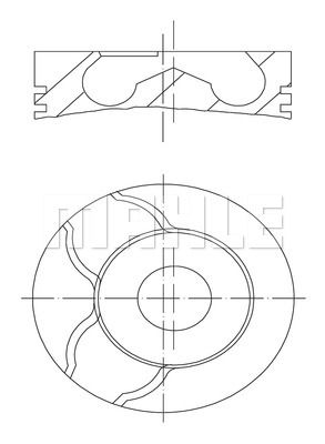 MAHLE Поршень 038 09 00