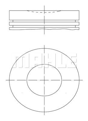 MAHLE Поршень 040 16 00