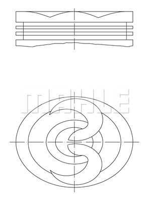 MAHLE Поршень 049 27 01