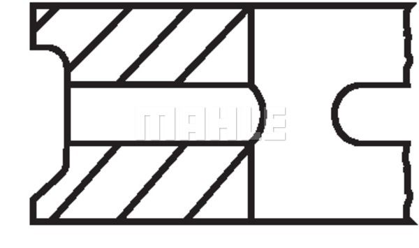 MAHLE Virzuļa gredzenu komplekts 082 34 N0