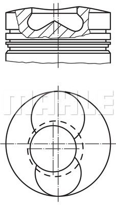 MAHLE Поршень 099 39 01