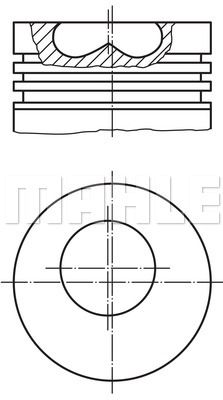 MAHLE Поршень 099 95 02