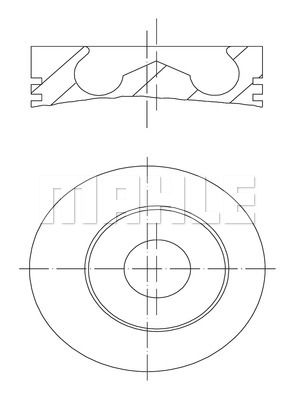 MAHLE Поршень 101 96 00