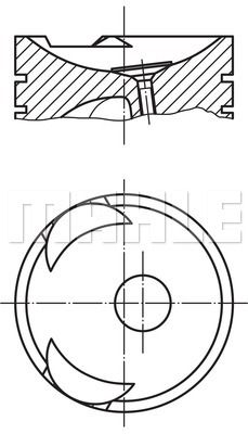 MAHLE Поршень 127 58 00