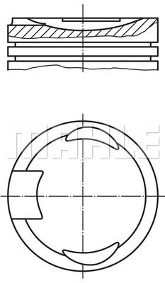 MAHLE Поршень 151 84 00